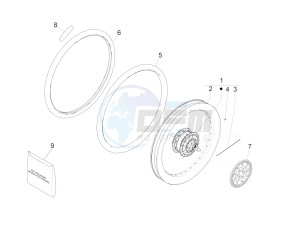 Wi-Bike Uni Mech Comfort 2017 (NAFTA) drawing Rear wheel