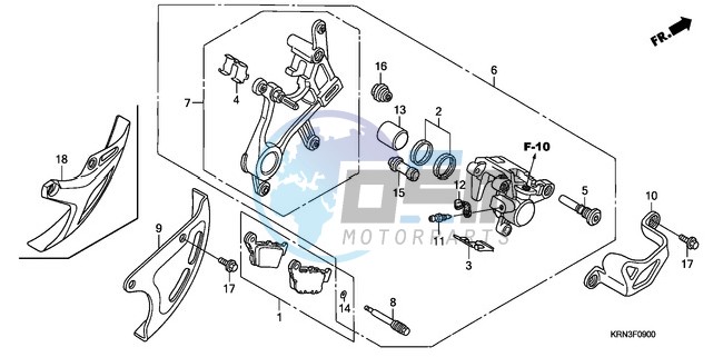 REAR BRAKE CALIPER