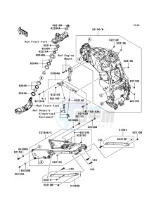 ZZR1400 ABS ZX1400B7F FR GB XX (EU ME A(FRICA) drawing Frame