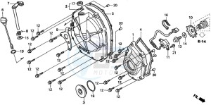 CBF600N drawing CLUTCH COVER