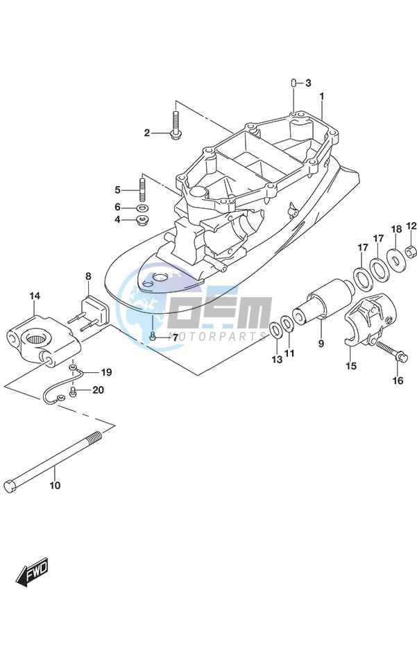 Drive Shaft Housing (DF 250S)