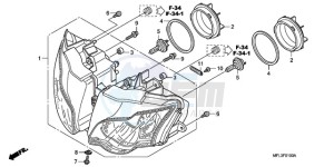 CBR1000RA9 ED / ABS REP drawing HEADLIGHT