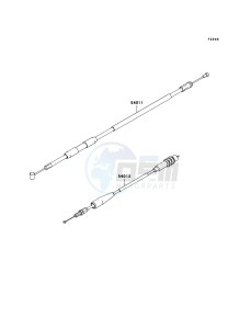 KX250 KX250R8F EU drawing Cables