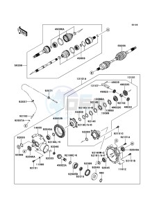 MULE_610_4X4 KAF400AFF EU drawing Drive Shaft-Front