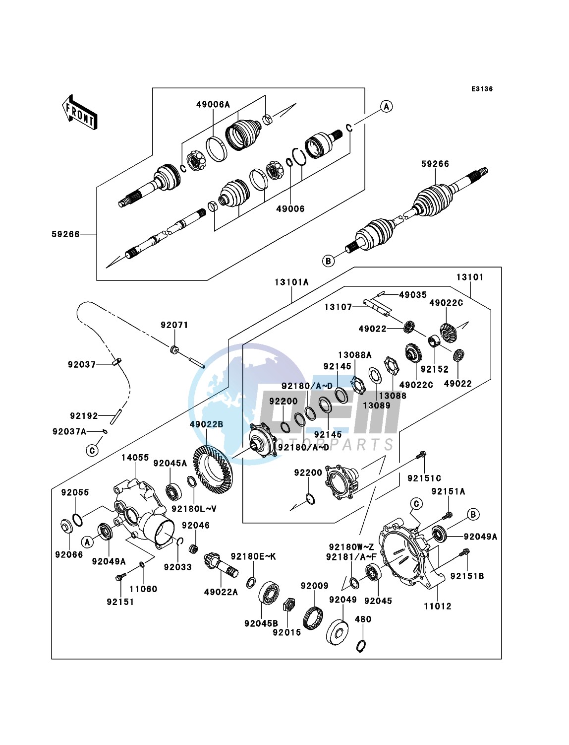 Drive Shaft-Front