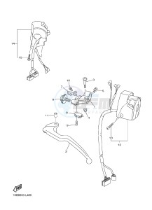 YZF-R1B 1000 (1KBP) drawing HANDLE SWITCH & LEVER