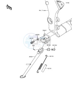 NINJA ZX-10R ABS ZX1000SGFA XX (EU ME A(FRICA) drawing Stand(s)