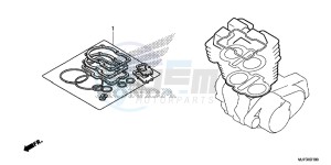 CRF1000DG CRF1000 - Africa Twin - Dual Clutch Europe Direct - (ED) drawing GASKET KIT A