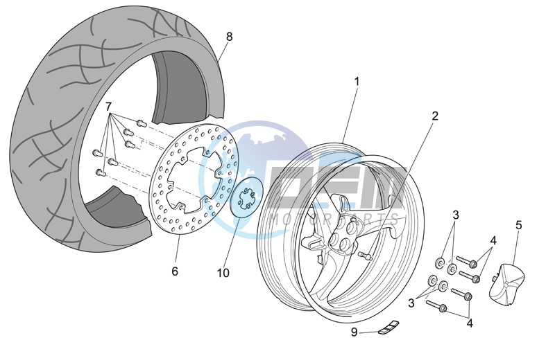 Rear wheel