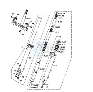 XV VIRAGO 1100 11000 drawing FRONT FORK