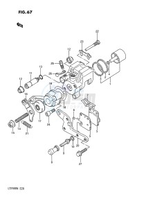 LT250R (E28) drawing REAR CALIPER (MODEL F G)