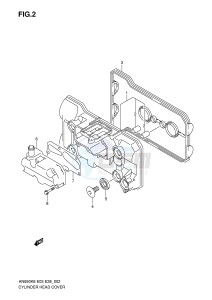 AN650 (E3-E28) Burgman drawing CYLINDER HEAD COVER