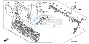 CBF1000S9 Ireland - (EK) drawing THROTTLE BODY