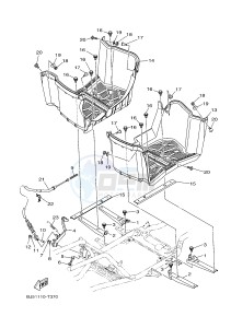 YFM450FWB YFM45KDHJ KODIAK 450 (BJ56) drawing STAND & FOOTREST