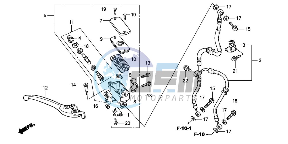 FR. BRAKE MASTER CYLINDER (CBF600S/N)