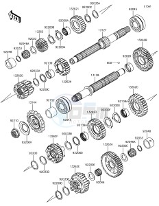 Z1000 ZR1000HHF XX (EU ME A(FRICA) drawing Transmission