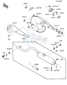 KD 80 N [KD80] (N1-N3) [KD80] drawing MUFFLER-- S- -