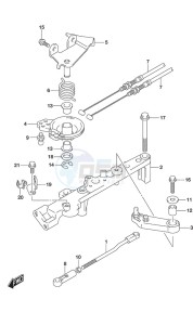 DF 200A drawing Throttle Rod