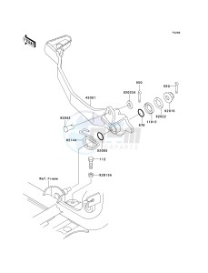 KVF 300 [PRAIRIE 300] (B1-B4) [PRAIRIE 300] drawing BRAKE PEDAL