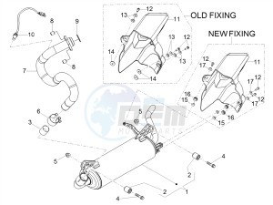 RS 125 RS REPLICA 4T E4 ABS (EMEA) drawing Exhaust pipe