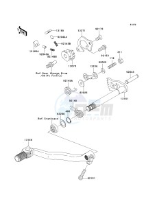 KX 250 T [KX250F] (TF) T6F drawing GEAR CHANGE MECHANISM