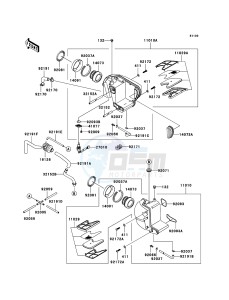 W650 EJ650C6F GB XX (EU ME A(FRICA) drawing Air Cleaner