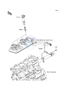 NINJA_ZX-6R ZX600P8F FR GB XX (EU ME A(FRICA) drawing Ignition System