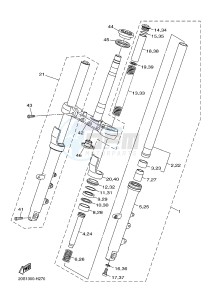 XJ6N 600 XJ6-N (NAKED) (B611 B612) drawing FRONT FORK