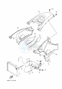 YFM450FWB KODIAK 450 (BJ5X) drawing SIDE COVER