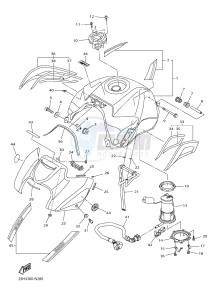 FZ8-N FZ8 (NAKED) 800 (2SH4) drawing FUEL TANK