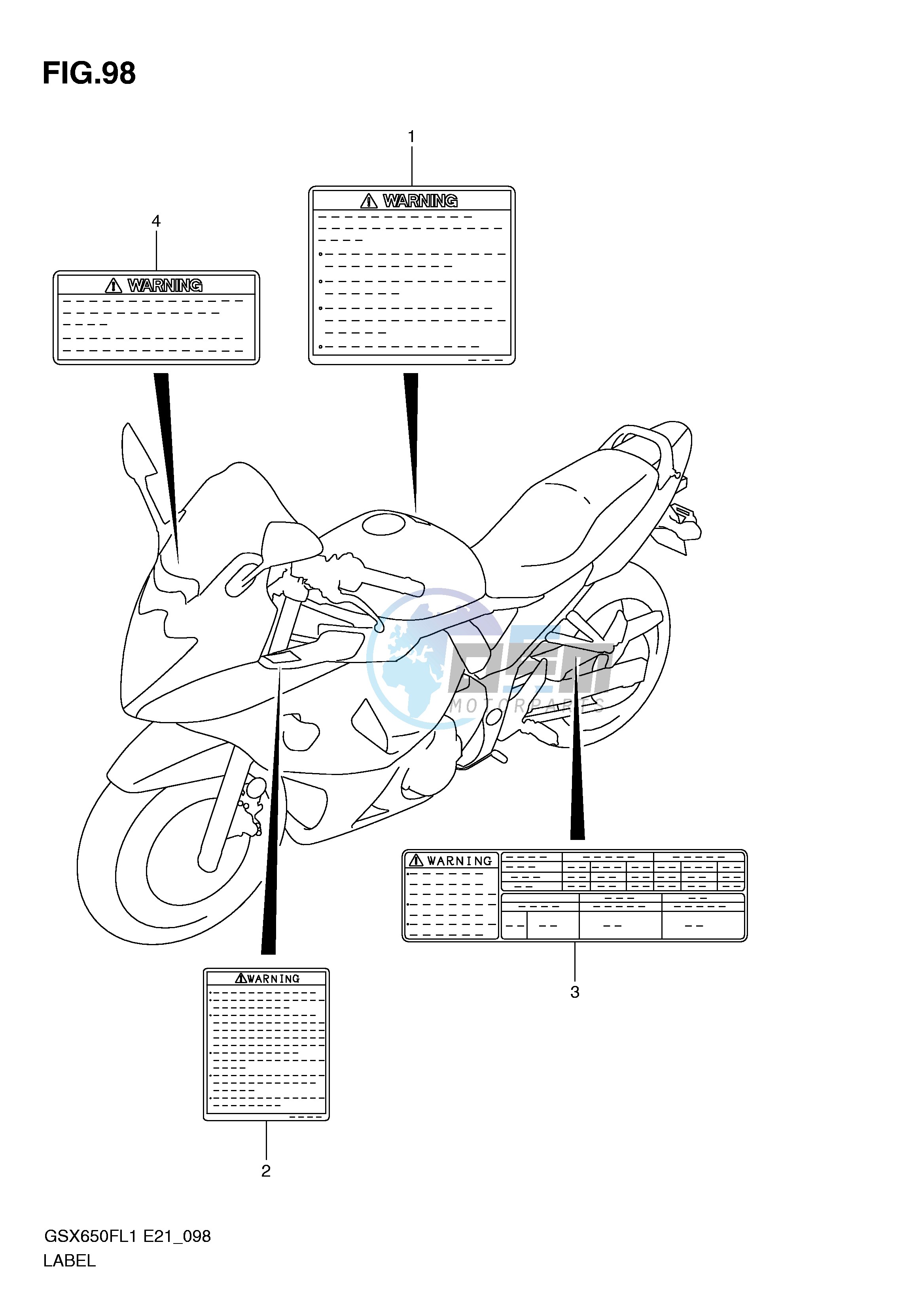 LABEL (GSX650FL1 E24)