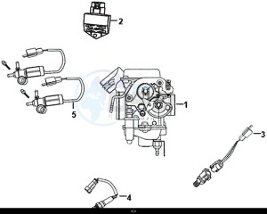 ALLO 50 (45 KM/H) (AJ05WA-EU) (L8-M0) drawing CARBURETOR