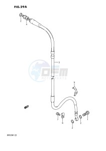 RM125 (E2) drawing FRONT BRAKE HOSE (MODEL L M)