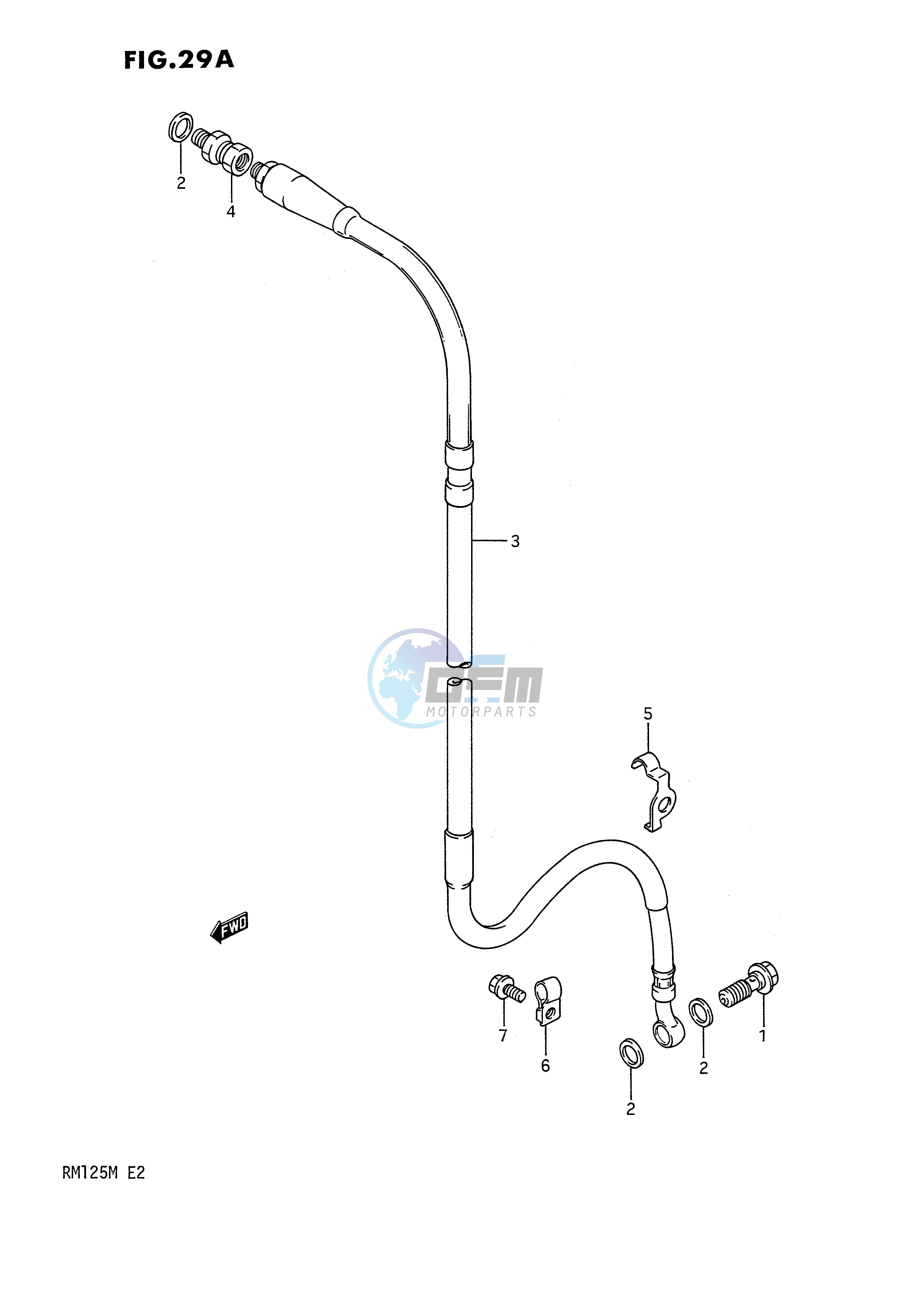 FRONT BRAKE HOSE (MODEL L M)