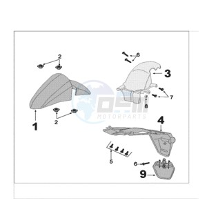 KISBEE AX drawing FENDERS