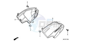 CB600F39 F / CMF ST drawing SIDE COVER