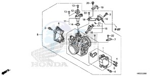 TRX420FA1F TRX420 Europe Direct - (ED) drawing THROTTLE BODY