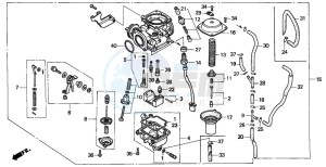 CB250 TWO FIFTY drawing CARBURETOR