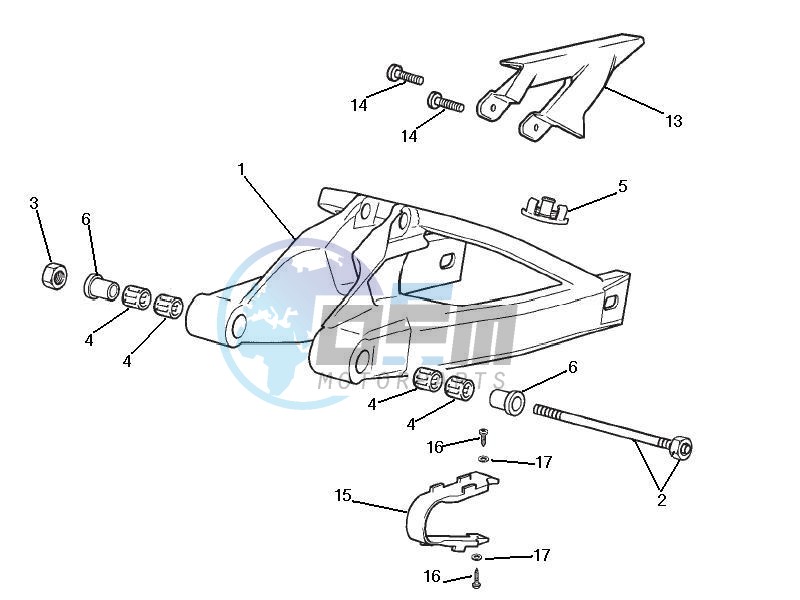 Swinging arm