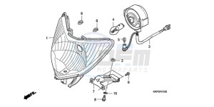 SCV100F9 Turkey - (TU) drawing HEADLIGHT