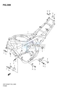 GSF1250 (E2) Bandit drawing FRAME (MODEL L0)