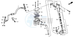 XL125V VARADERO drawing RR. BRAKE MASTER CYLINDER