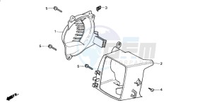 PK50S drawing SHROUD/ FAN COVER