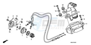 CBR600RR9 France - (F / CMF SPC) drawing SERVO MOTOR