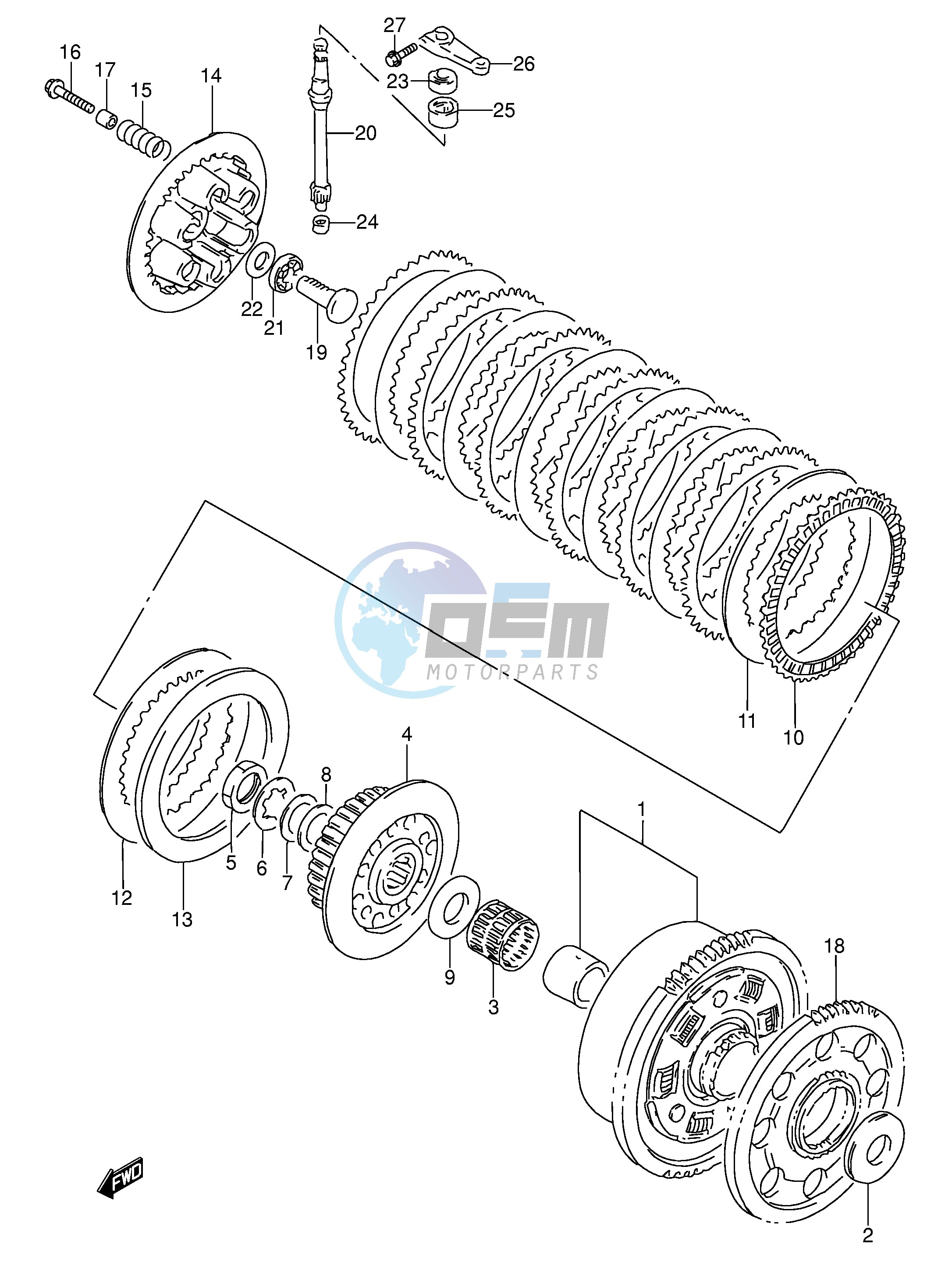 CLUTCH (MODEL P R)