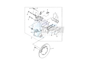 FZ6 600 drawing REAR BRAKE CALIPER