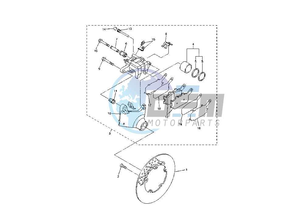 REAR BRAKE CALIPER