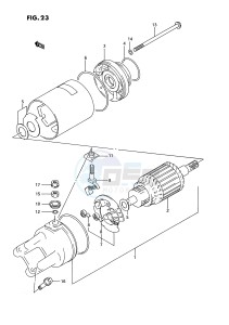 GSX-R750W (E2) drawing STARTING MOTOR (MODEL N P)