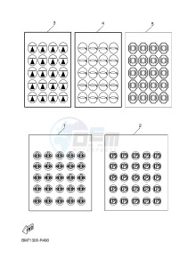 YFM450FWA GRIZZLY 450 IRS (BM81) drawing EMBLEM & LABEL 2