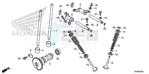 TRX500FM2E TRX500FM2 U drawing CAMSHAFT/ VALVE